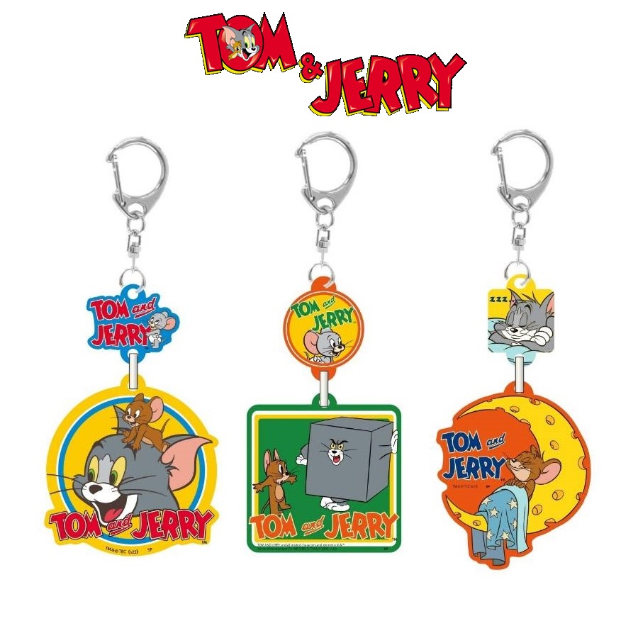 現貨❣️日本限定 湯姆貓與傑利鼠 Tom and Jerry 雙壓克力鑰匙圈 壓克力 鑰匙圈 吊飾 小不點 泰菲 扣環