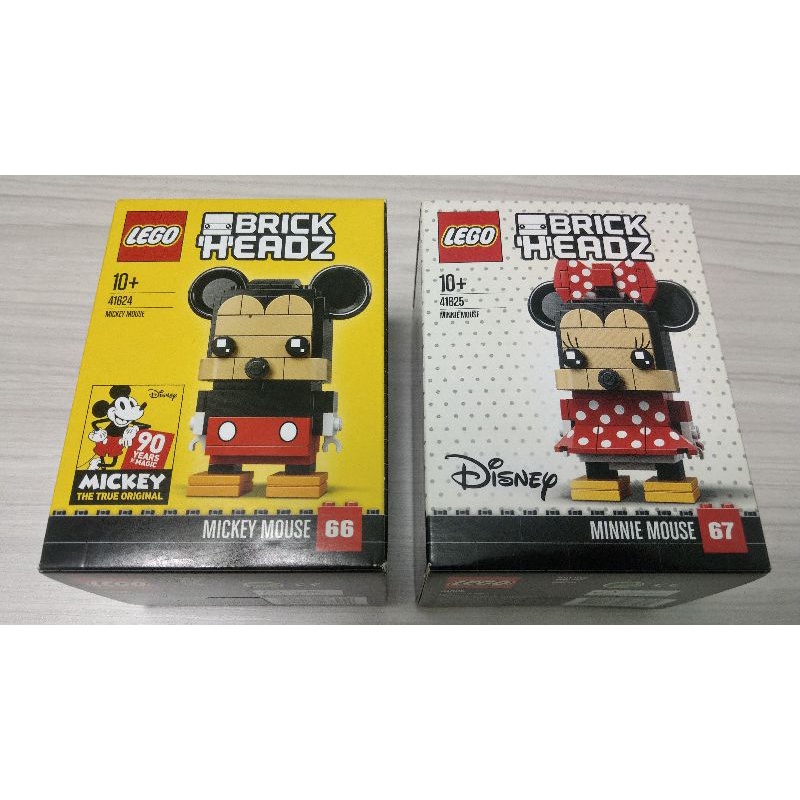 樂高 LEGO 大頭 Brickheadz 41624 米奇 Mickey + 41625 米妮 Minnie 成套合售