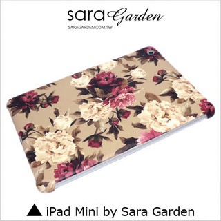 客製化 保護殼 iPad Mini 1 2 3 4 低調 碎花 玫瑰花 Sara Garden