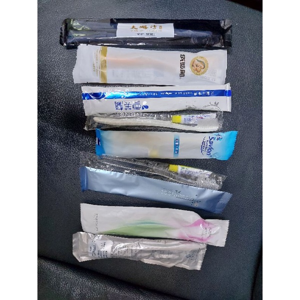 拋棄式牙刷 牙膏  一次性 袋裝 旅館 飯店 民宿 旅行 露營 出差 盥洗備品