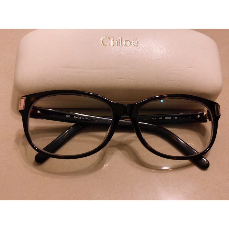二手｜CHLOE  眼鏡 鏡框 鏡架 |chloe 粗框眼鏡