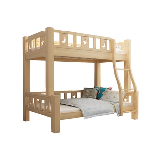 【HA BABY】兒童雙層床-可拆爬梯款｜原木｜(上下鋪床架、成長床 、台灣製)