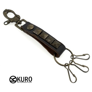 KURO-SHOP韓國進口 復古鉚釘 鑰匙圈