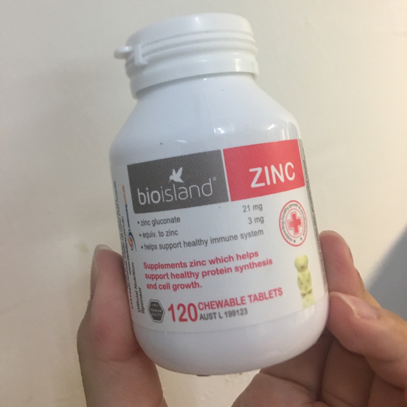 澳洲BIOISLAND  ZINC 兒童鋅片 120粒 小熊咀嚼錠
