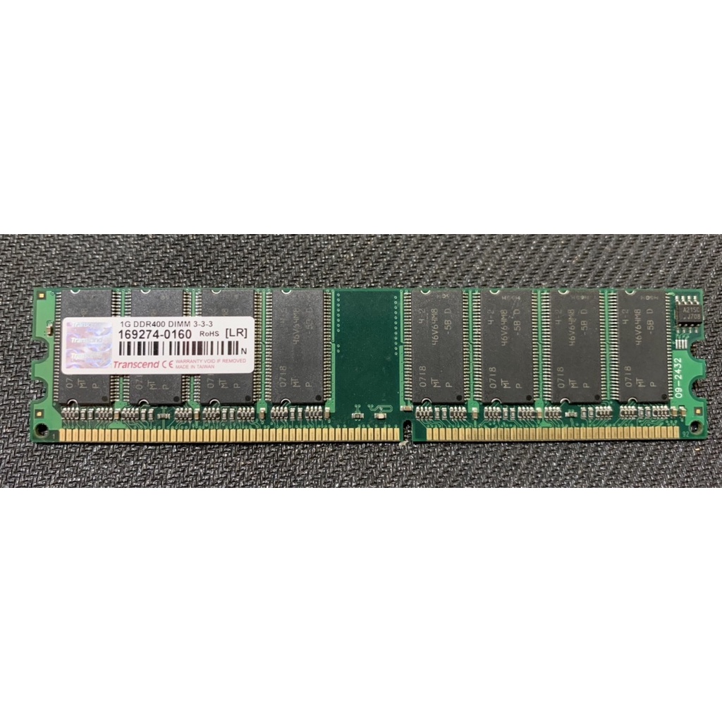 Transcend DDR400 1G DIMM3-3-3記憶體