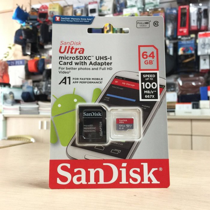 【華揚數位】【現貨】☆全新 Sandisk Ultra MICRO SDXC SD 64G 100mb 667X 公司貨