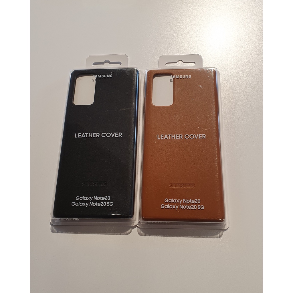【免運】三星 Galaxy Note20 6.7吋 台灣原廠 皮革背蓋 全新未拆