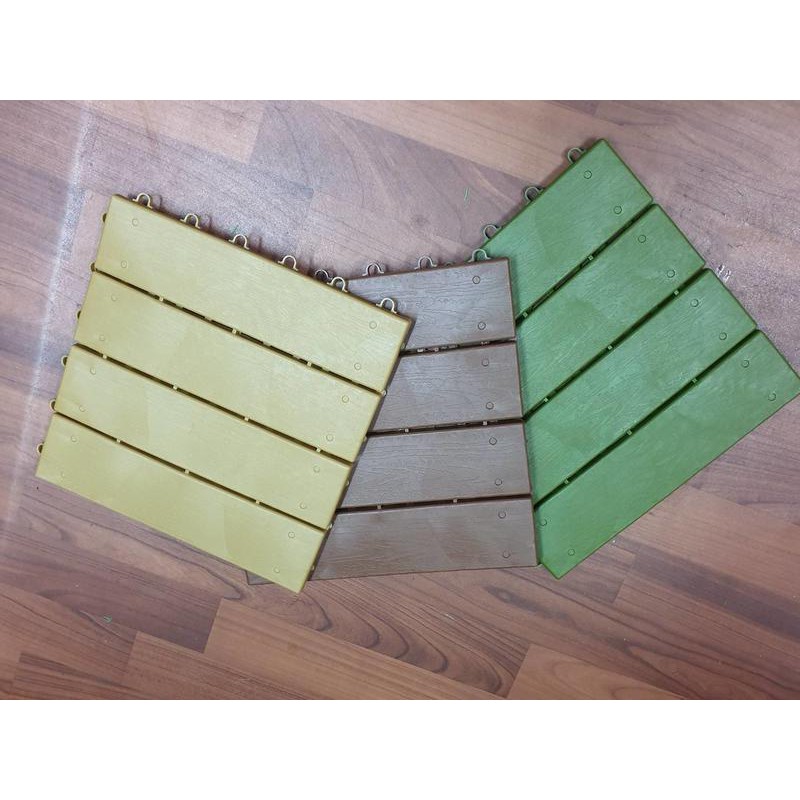 木紋排水板 排水板 陽台 造景 仿木紋地板 塑膠地板 DIY止滑板