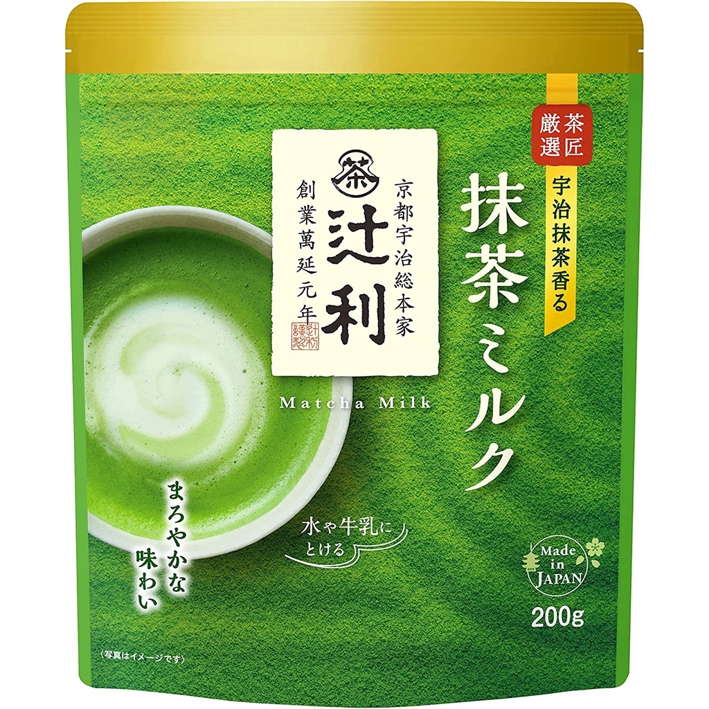 日本 辻利 TSUJIRI 京都宇治抹茶粉 抹茶拿鐵 特濃抹茶拿鐵 焙茶拿鐵