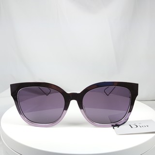 『逢甲眼鏡』【Dior AMA1F Y14】 迪奧 正品 太陽眼鏡 金屬紫粗框 大方鏡面 經典菱格鏤空鏡腳