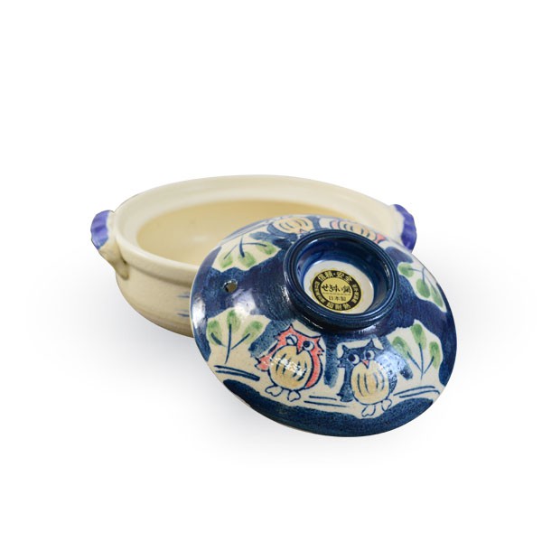 【堯峰陶瓷】日本製萬古燒6號貓頭鷹砂鍋(1人適用) 親子鍋 送禮自用|免運|下單就送好禮