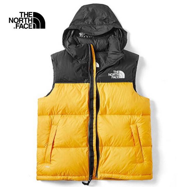 The North Face  男女 羽絨背心 黃-NF0A496T70 【GO WILD】