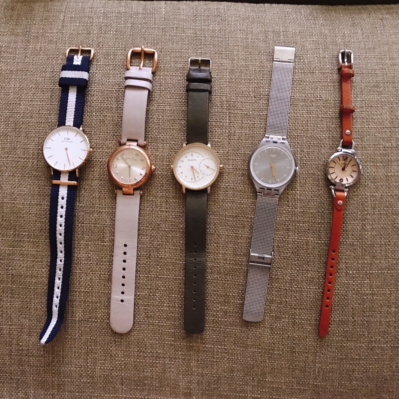 二手 手錶 dw 35mm , marc Jacobs , swatch, skagen,