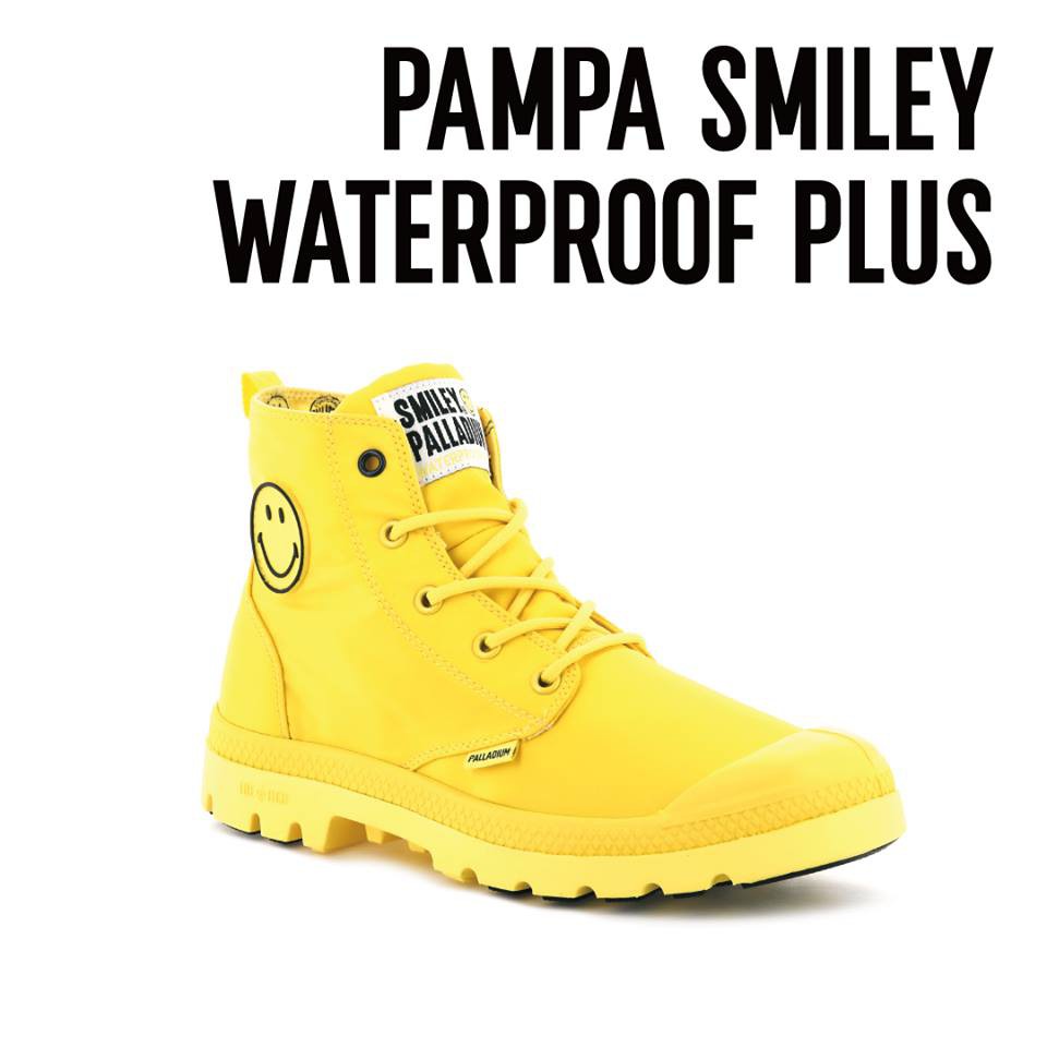 EASON SH（免運費）PALLADIUM X SMILEY 限量防水款 輕量化大底 鞋墊材質提升 76629-736