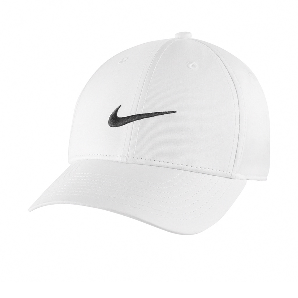 Nike 帽子 Legacy91 男女 白 老帽 棒球帽 高爾夫球帽 可調式 基本款 透氣【ACS】DH1640-100