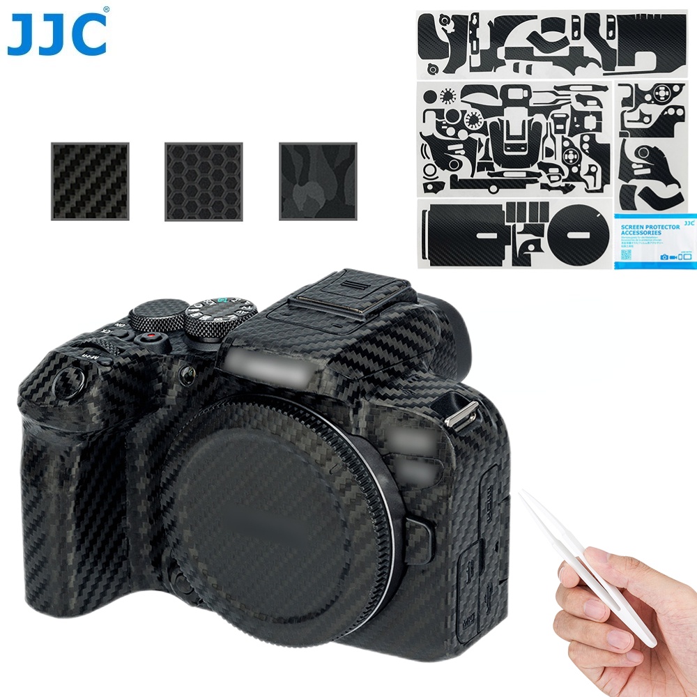 JJC 佳能Canon EOS R10防刮保護貼皮 3M無痕膠裝飾貼紙 不傷機無殘留可反覆黏貼