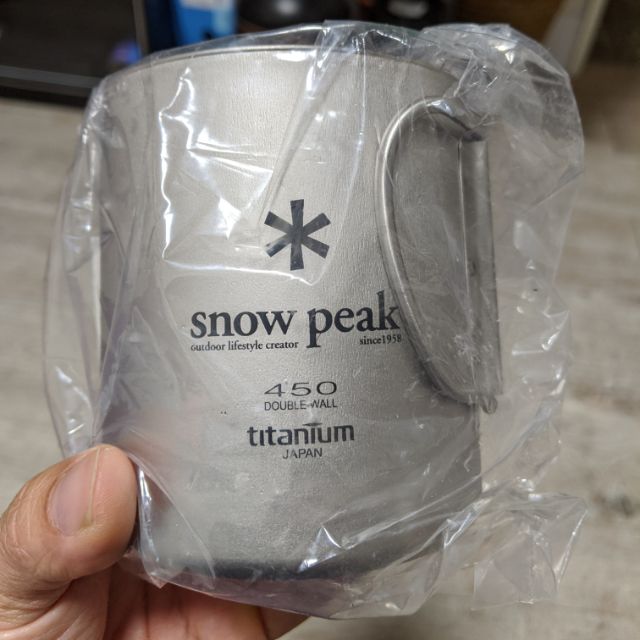 現貨 Snow peak 雪峰 鈦 雙層鈦杯 450ml MG-053R Double wall Titanium