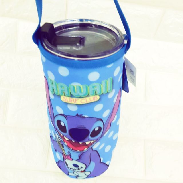 迪士尼 正版授權 史迪奇水壼袋冰霸杯袋隨行杯袋