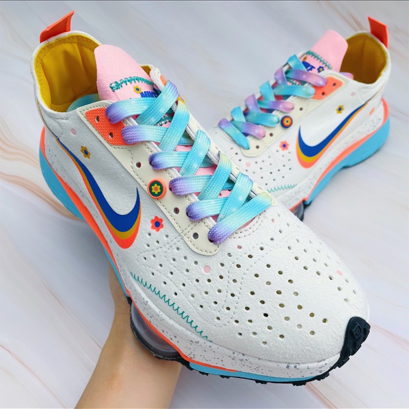 鞋帶 換新鞋帶  配件 個性鞋帶適配Nike Air Zoom Type彩虹小花棉花糖星空糖果漸變冰淇淋鞋帶