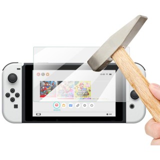 ES Switch OLED 螢幕保護貼 9H鋼化玻璃貼 適用Nintendo Switch OLED NS遊戲機 副廠