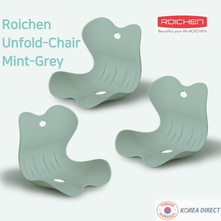 韓國直運 官方正品 Roichen UNFOLD Chair 🌈直立腰部 護脊坐墊 新產品, 薄荷灰色,