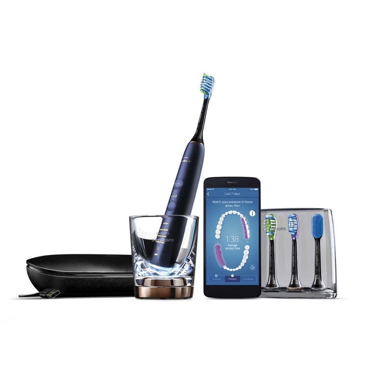 🔥《頂級款》🔥「公司貨」Philips Sonicare HX9954 /52 🎊靚白智能 音波震動電動牙刷 (深邃藍)