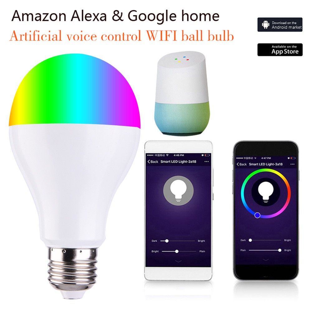 現貨 免運 拓普照明wifi球泡燈智能燈泡alexa Google Home Wifi智能球泡燈le 蝦皮購物