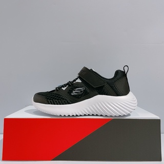 SKECHERS BOUNDER 中童 黑色 輕量 魔鬼氈 運動 休閒鞋 403736LBKSL