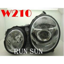 ●○RUN SUN 車燈,車材○● 全新 賓士 95 96 97 98 99 奔馳 W210 晶鑽魚眼大燈H7 DEPO