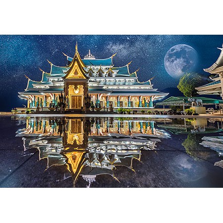 歐美進口拼圖Trefl（波蘭）/1500片/泰國的Wat Pa Phu Kon