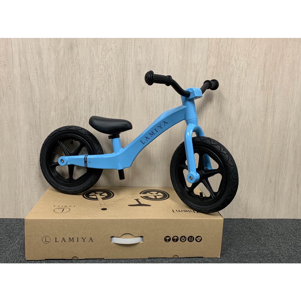 LAMIYA天空藍 滑步車 兒童平衡車 學步車 balance bike 幼兒輕量平衡划步車push bike法國設計