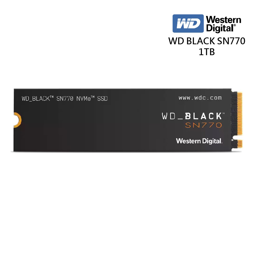 WD 黑標 SN770 1TB NVMe M.2 PCIe SSD 廠商直送