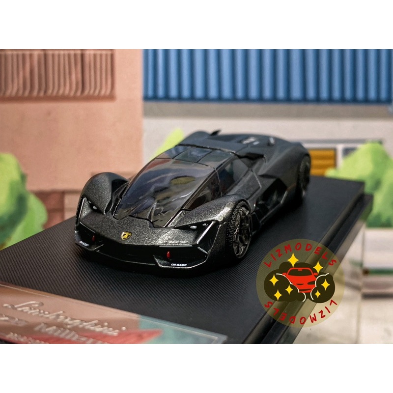 🔅里氏模型車 絕版 TM X Bburago 1/64 Lamborghini Terzo Millennio 藍寶堅尼