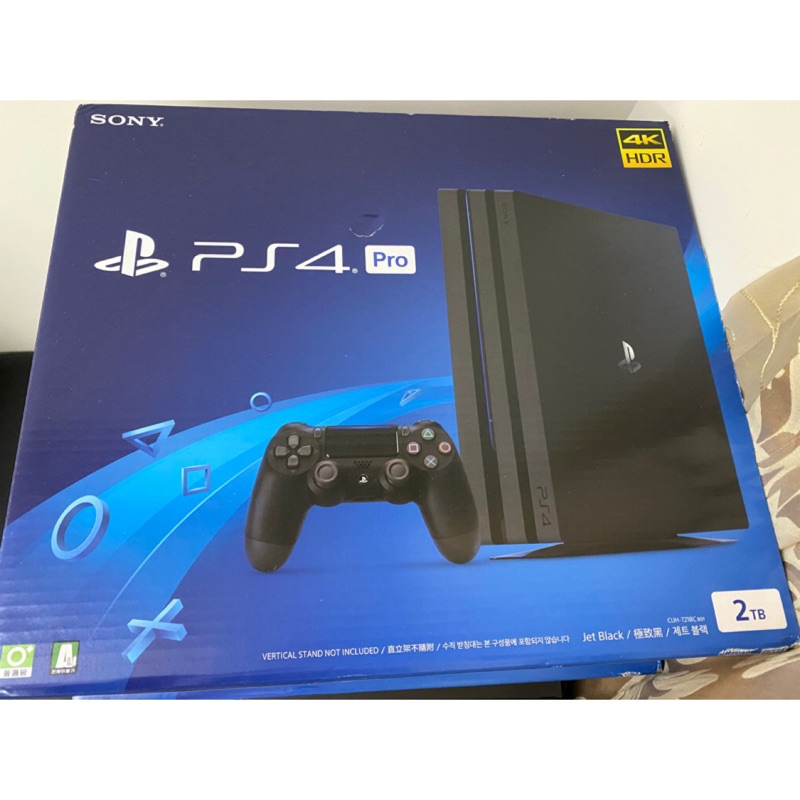 全新SONY PS4 Pro主機2TB-極致黑