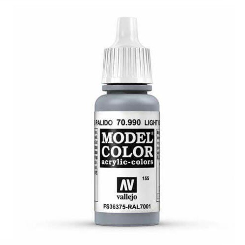 Acrylicos Vallejo AV水漆 模型色彩 Model Color 155 70990 淺灰色 17ml