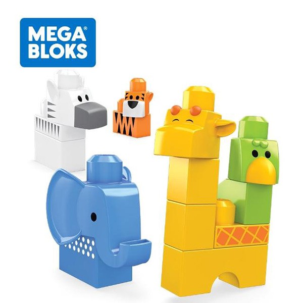 Fisher-Price 費雪 MEGA BLOKS 美高 可愛野生動物【佳兒園婦幼館】