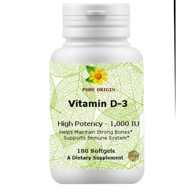 現貨  剩1瓶 純益 Pure Origin Vitamin D3 有機 1000 IU 兒童可用 亂買達人社團推薦