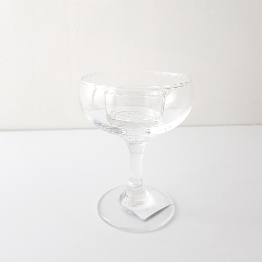 蠟燭玻璃杯 韓式燭台 高腳杯 耐熱杯