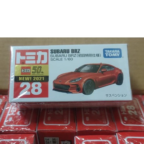 (現貨) Tomica 多美 50th 2021新車貼 28  Subaru Brz 初回