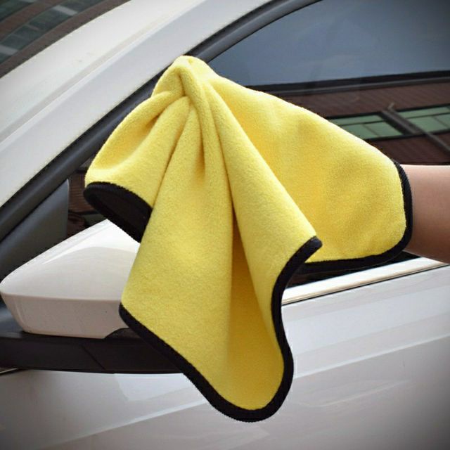 優質超細纖維毛巾清潔超級吸水洗車汽車護理蠟拋光細節
