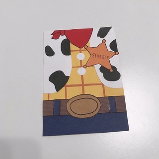 玩具總動員卡片 胡迪手作手工卡片 胡迪警長 手做卡片 賀卡 生日卡 節慶節日卡片 造型卡片 情人節卡片 祝福卡片