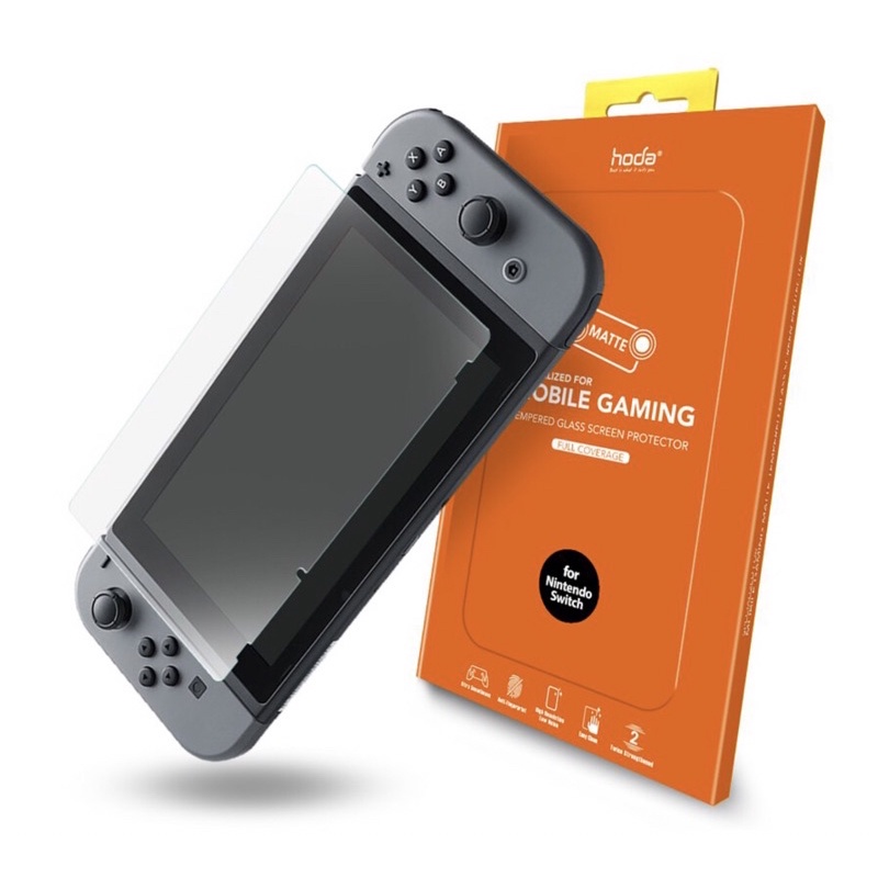 【Nintendo Switch 任天堂】霧面磨砂防眩光滿版玻璃保護貼| hoda®