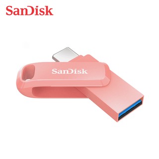 SanDisk Ultra GO 蜜桃橘 64G 128G TYPE-C USB 3.1 高速雙用 OTG 旋轉隨身碟