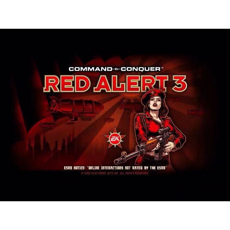 紅色警戒 Red Alert 紅色警戒123合集 世界大戰 起義時刻 共和國之輝 尤里的復仇第三帝國 PC單機光碟