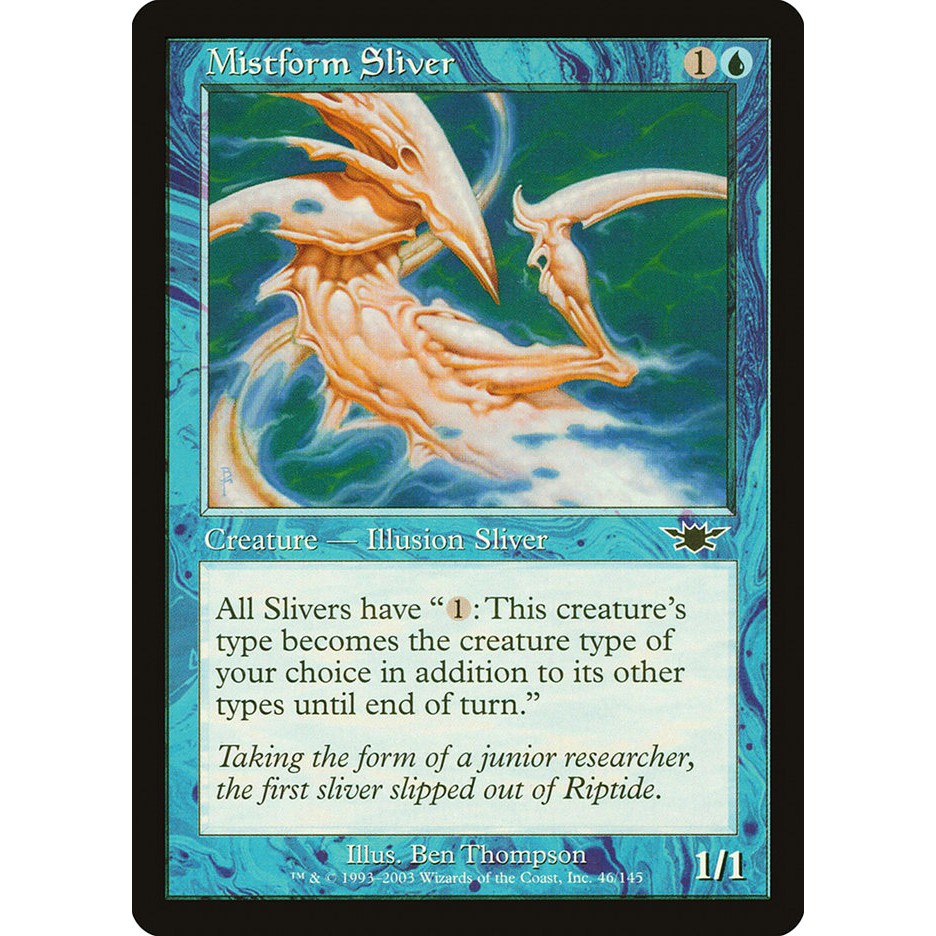 Mtg 魔法風雲會萬馬千軍 C 霧幻裂片妖mistform Sliver 蝦皮購物