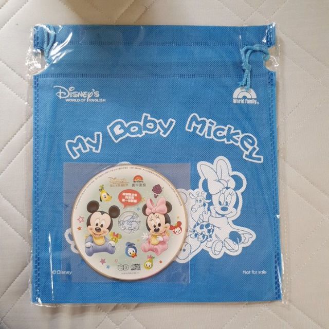 [全新]寰宇 迪士尼美語世界 寶寶CD與提袋