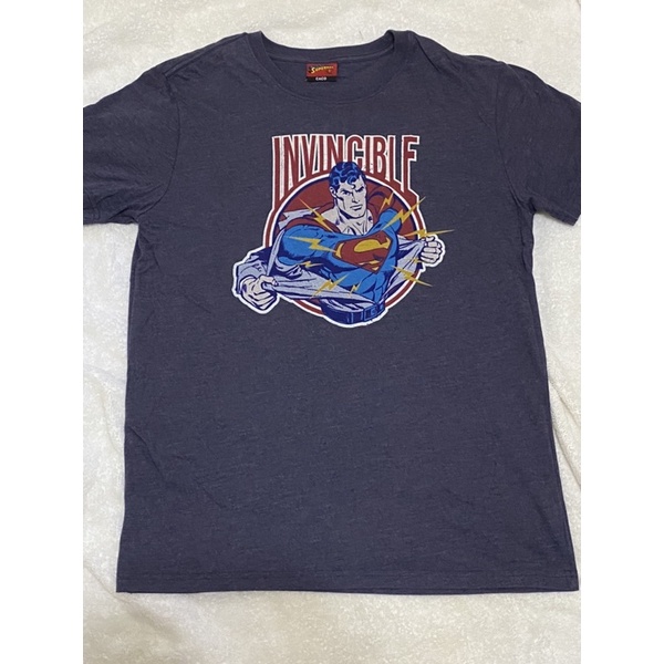 caco美式服飾超人圖案藏青色T-shirt Superman超人再起