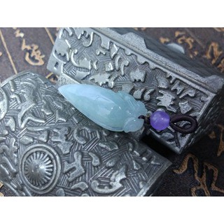 【禾賢行】天然翡翠.緬甸玉.糯種淺綠-獸頭福瓜.福壽綿長.手工精雕墬子.項鍊.玉珮.ZGCPJ015989