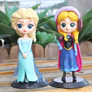 臺灣現貨【佩斯多】 迪士尼公主 冰雪奇緣 艾莎 安娜 Elsa Anna Q版公仔 模型 蛋糕 烘焙 食玩轉蛋大眼玩具