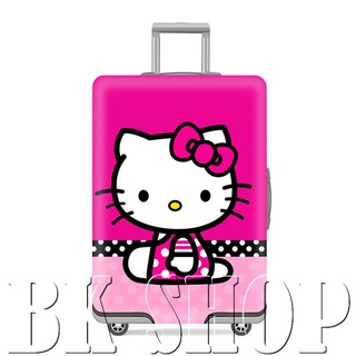 ◤BK SHOP◢ 彈力布行李套 保護套 行李箱套 防塵套(行李箱18寸～32寸適用)-HELLO KITTY(防水款)